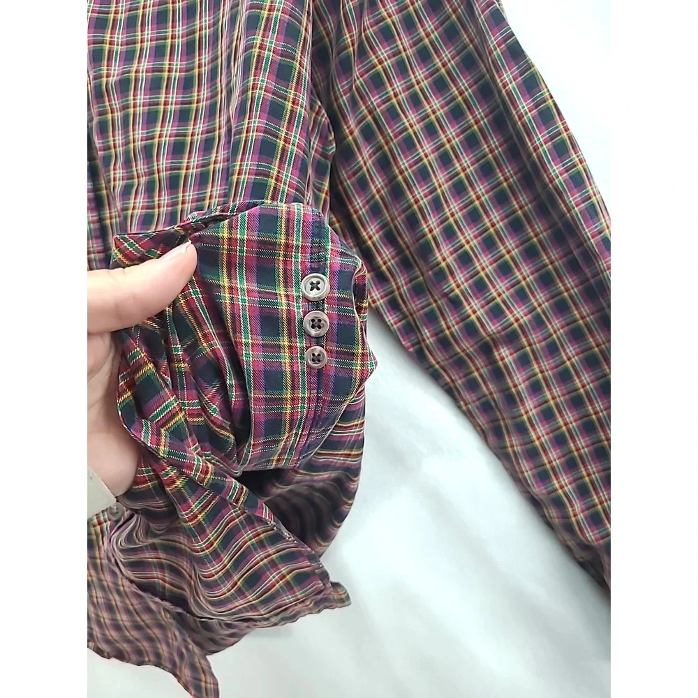 Polo Ralph Lauren Multicolor‎ Plaid Button Down Long Sleeve Shirt Sz XXL READ